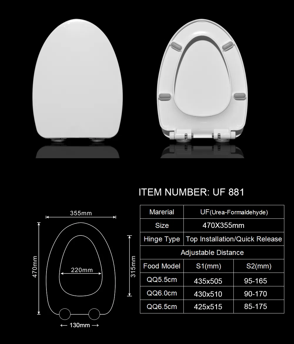 Concise Style Urea Toilet Seat Cover Sanitary Ware Fitting