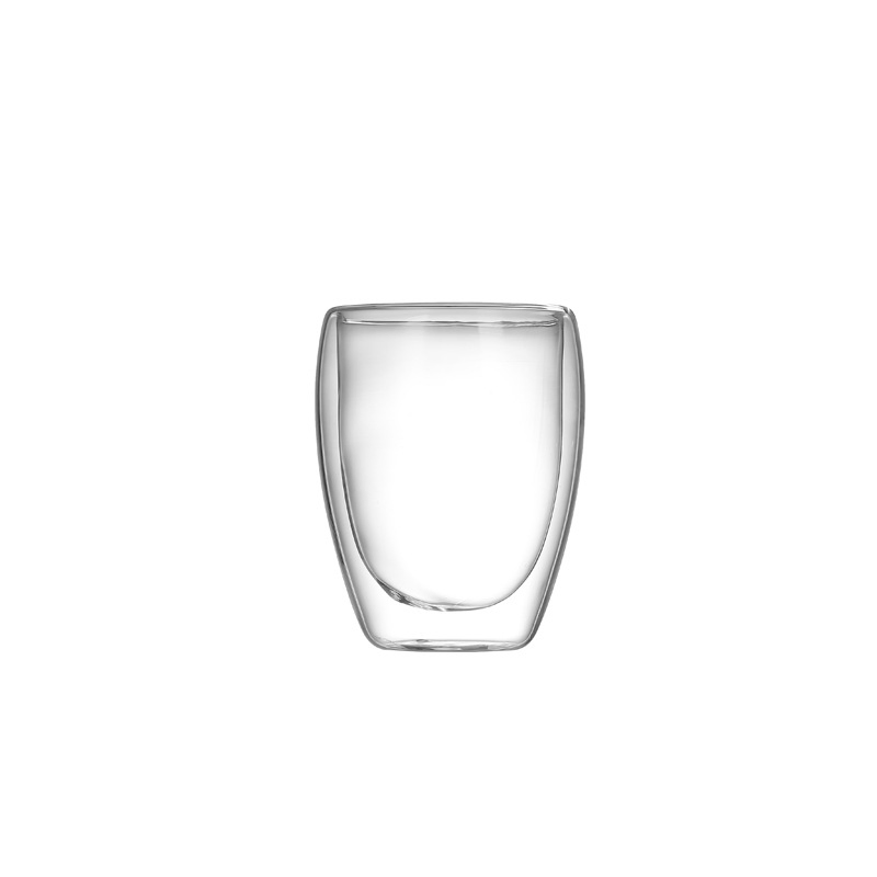 Hot Sale Insulated Reusable Cheap Handmade Clear Double Wall Glass Cup