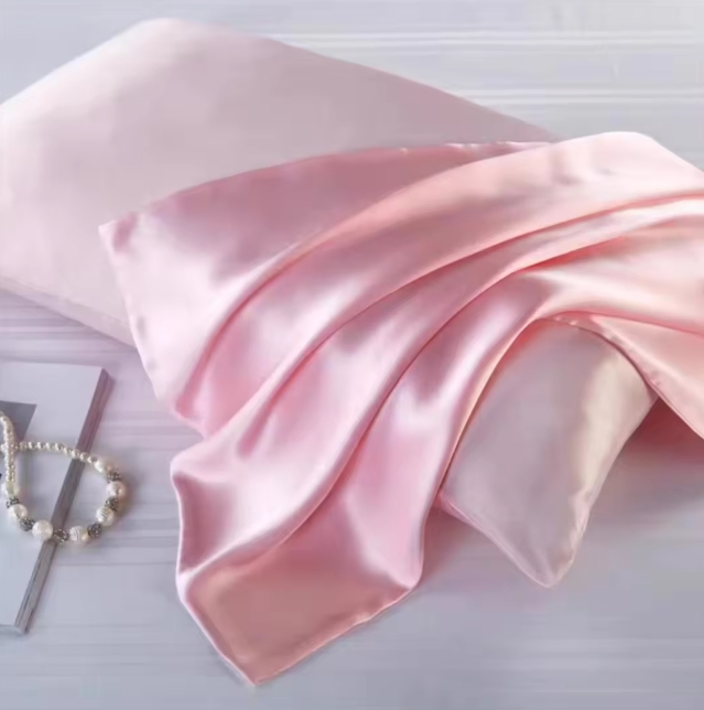 Luxury White Mulberry Silk Pillowcase Super Soft Organic 100% Real Custom Solid Floral Pattern Hypoallergenic Home