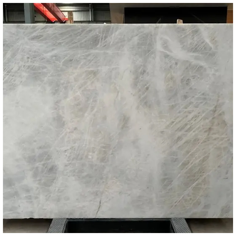 Brazilian White Diamond Crystal Quartzite Backlit Slabs