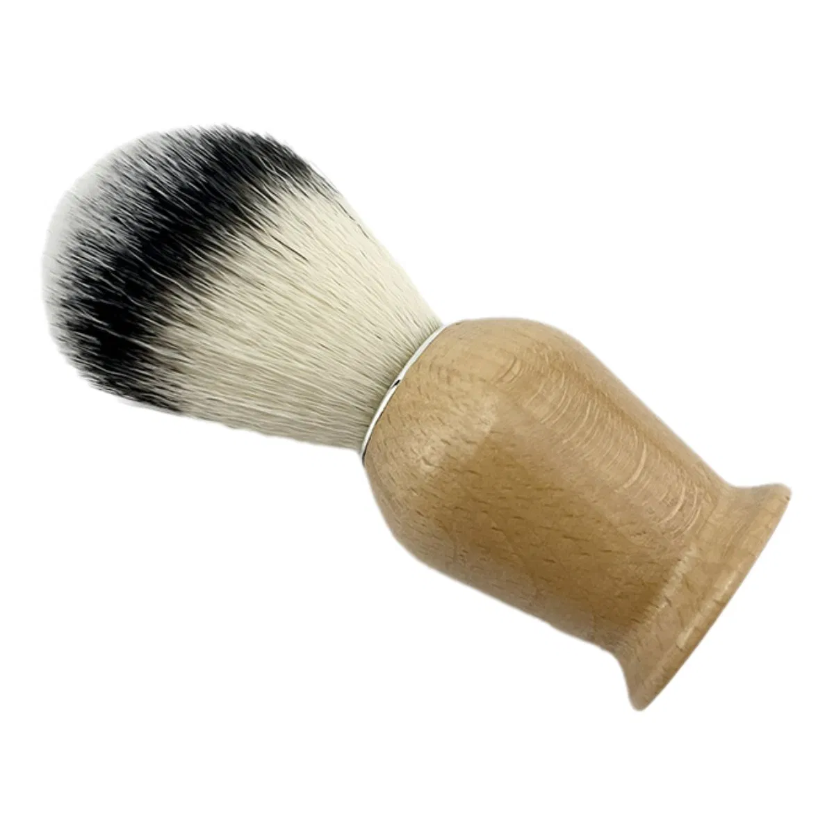 Customized Personality Logo Beard Brush Men's Simple Fashion Shaving Brush with Wood Handle
