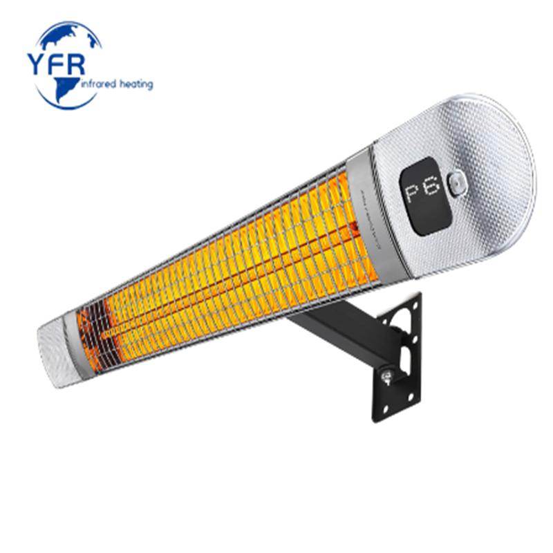 Smart Carbon Infrared Wall Heater Outdoor IP65 Waterproof -Dustproof 2500W Remote Control and Wireless Control with Cellphone