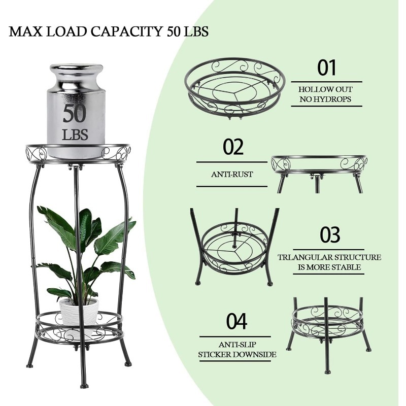 Inexpensive Stable High-Strength Metal Flowers Party Decor Garden Tools Flower Stand