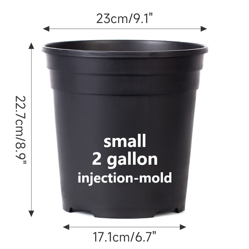 Industry Leading Injection Molding Process Round Plastic Fabric Gallon Nursery Flower Pots