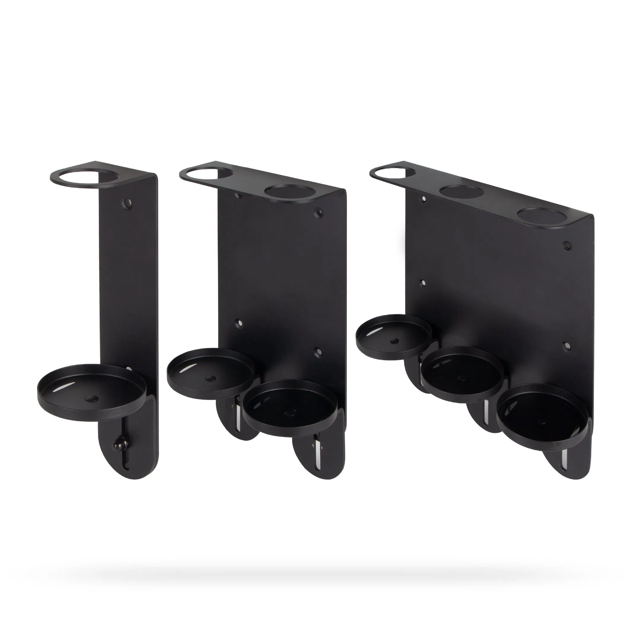 OEM Black Triple Stainless Steel Brackets for 500ml Liquid Soap Dispenser Holder