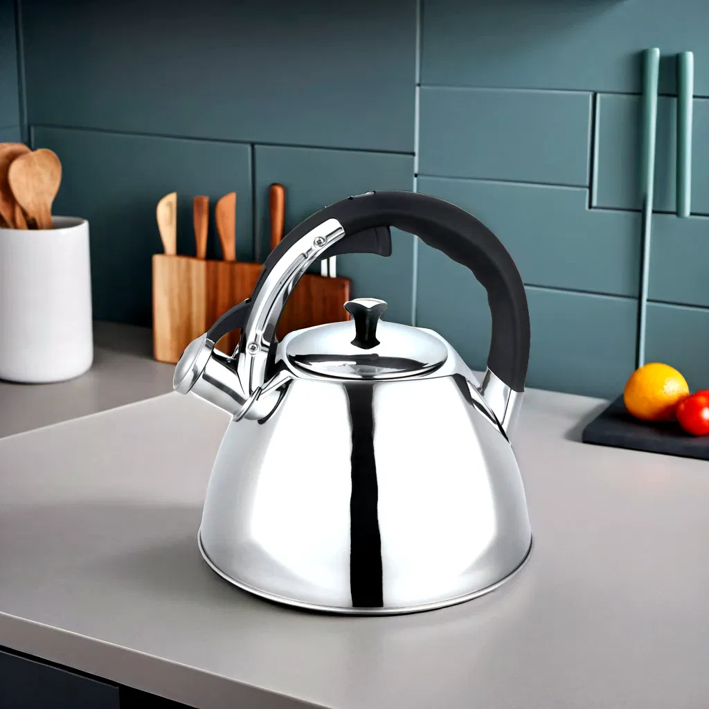 Durable Stainless Steel 2.5-3L Whistling Kettle for Home Use
