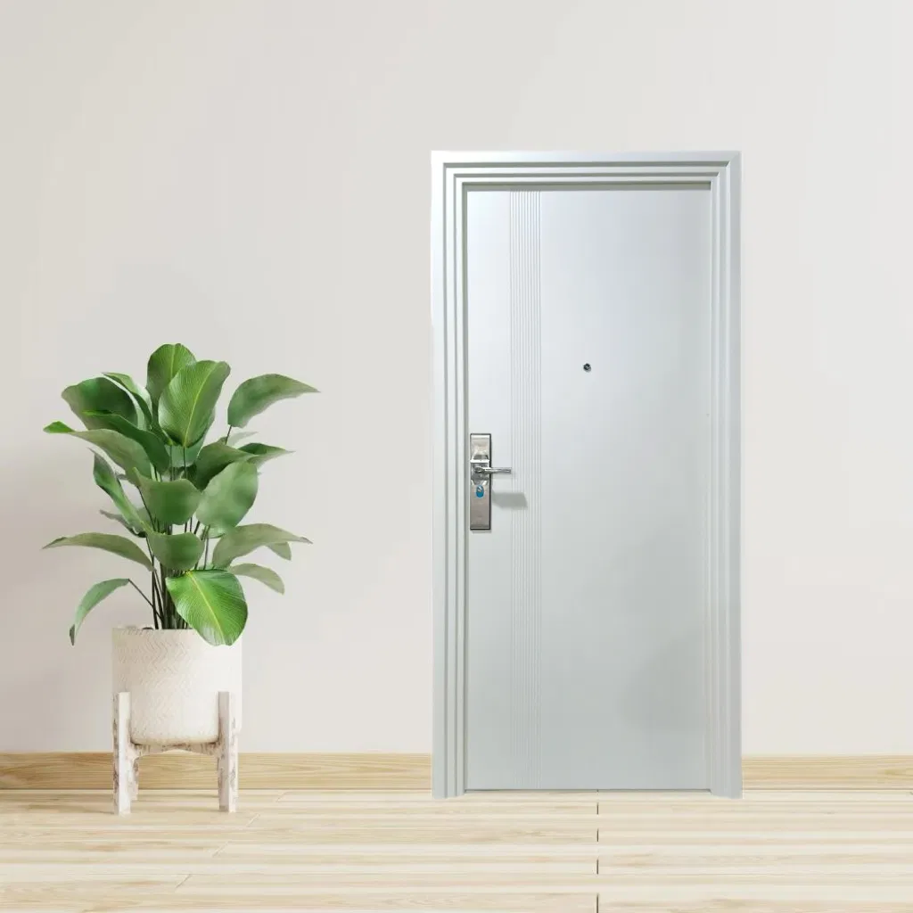 Стальная входная дверь TOF E-221 с детектором, 2050x960 мм