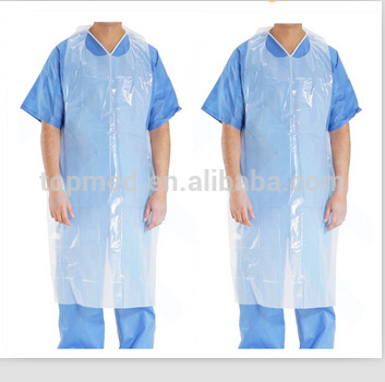 Disposable Nonwoven Apron Waterproof Plastic PP PE Apron for Kitchen