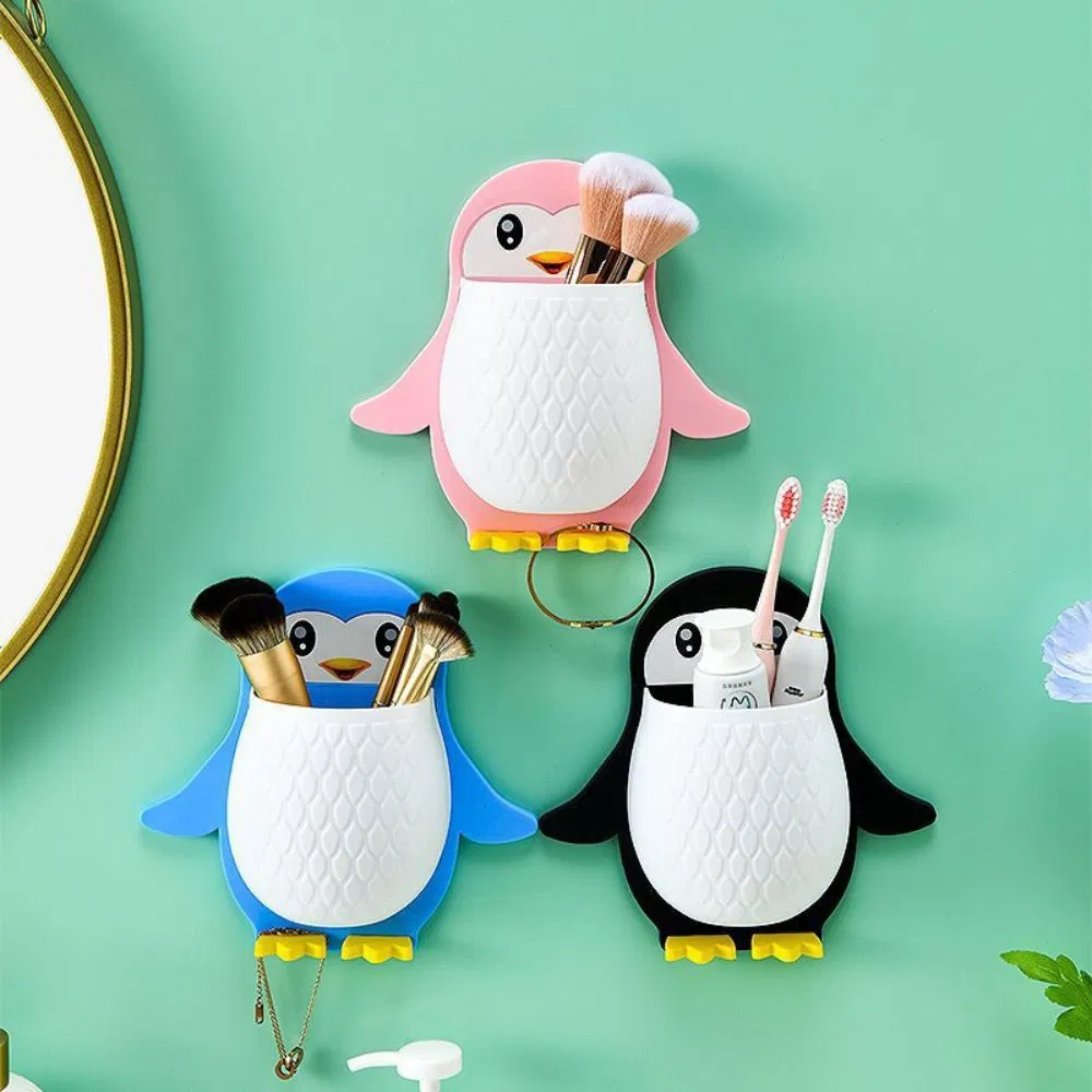 Penguin Storage Box Toothbrush Holder Wall Electric Toothbrushes Holder Wbb28082