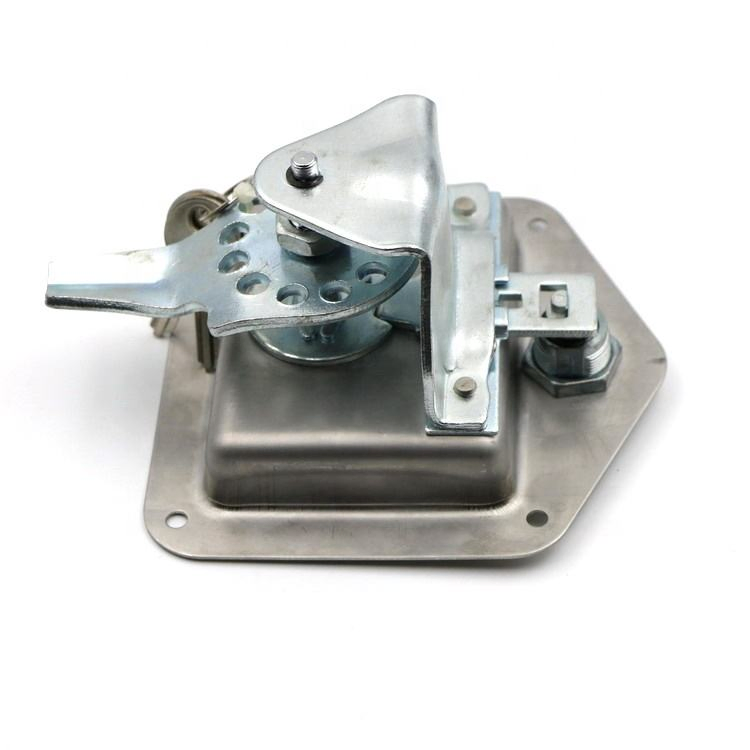 Stainless Steel Panel T Handle Canopy Door Paddle Latch Carriage Lock for Truck Tool Box