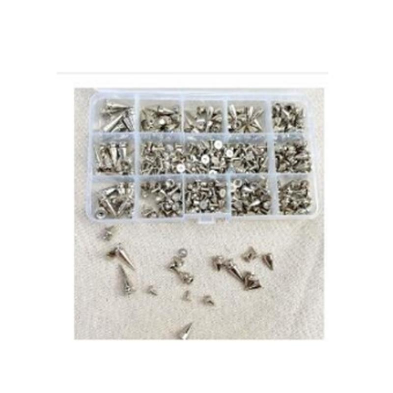 Rivet Metal Belt Decorative Nail Alloy Bullet Head DIY Pointed Double Size Conical Punk Rivet Screws