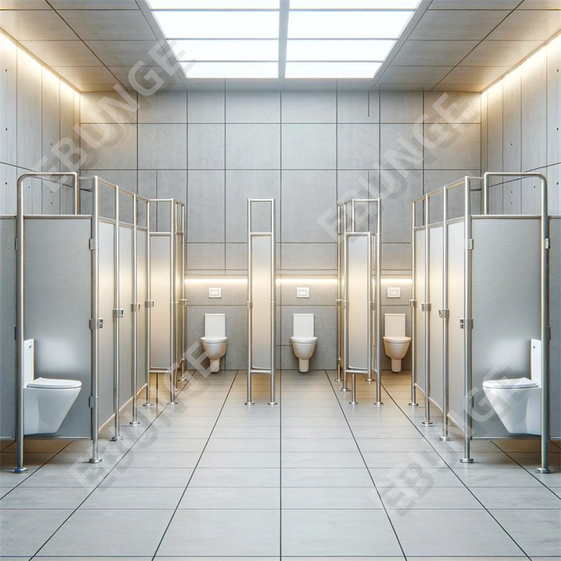Waterproof Laminate Shower Toilet Cubicle Partition