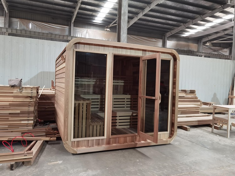 Cheap Price Modern Steam Outdoor Cube Traditional Sauna Room Optional Size
