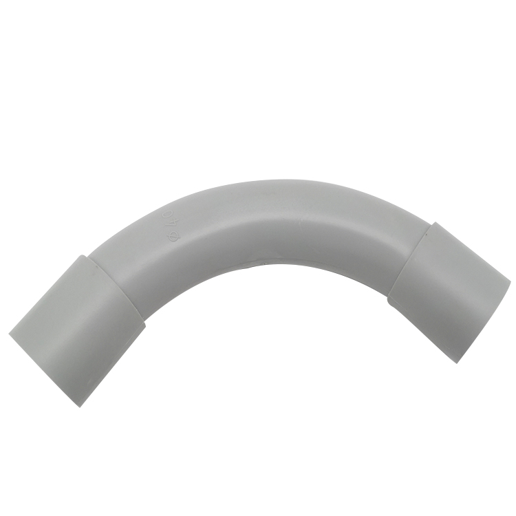 90 Degree PVC UV Resistance Heavy Duty Pipe Fittings Grey Bend