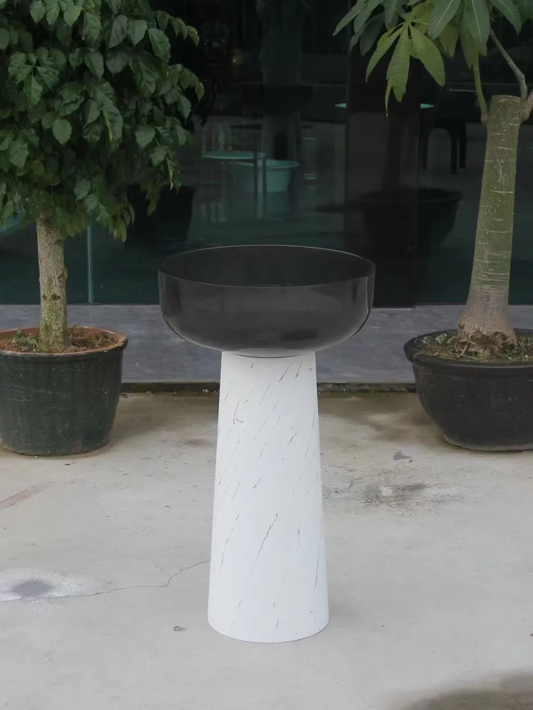 Зеленая раковина из смолы, напольная