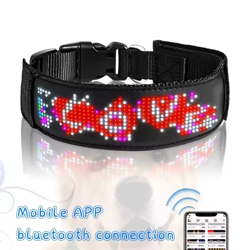 Hot Selling Large Dogs Customizable Logo Smart APP LED Band