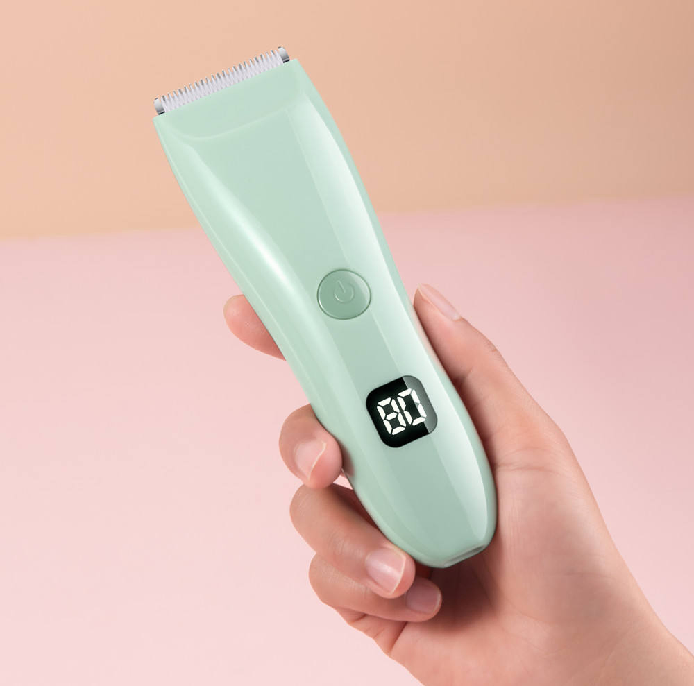 Alloy Ceramics Low Sound Rechargeable Hair Suction Cutter Electric Baby Hair Trimmer