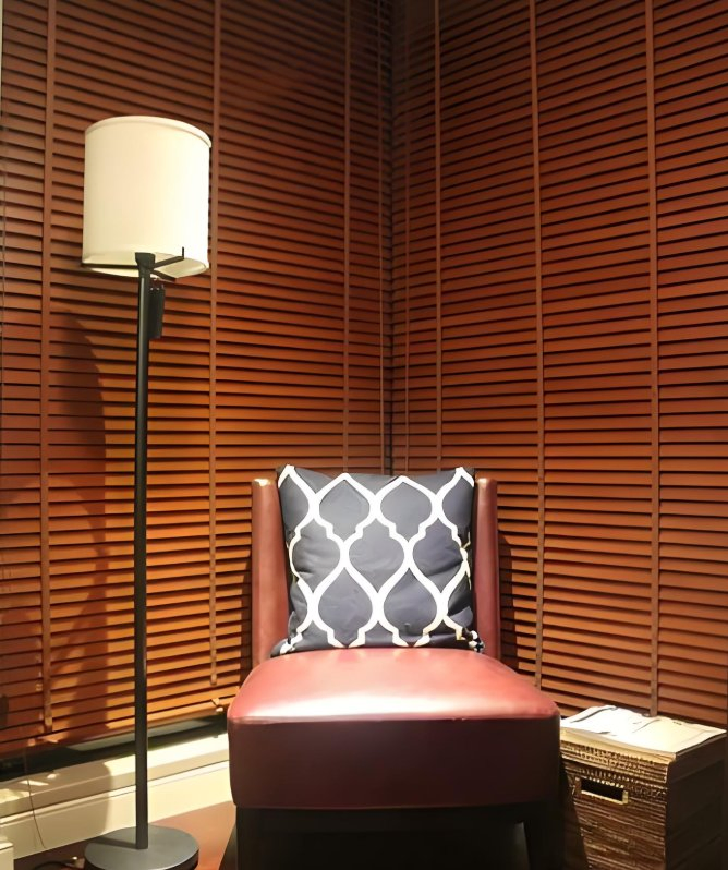 Wholesale 2 Inches Paulownia Brown Wood Blinds Slats for Factory