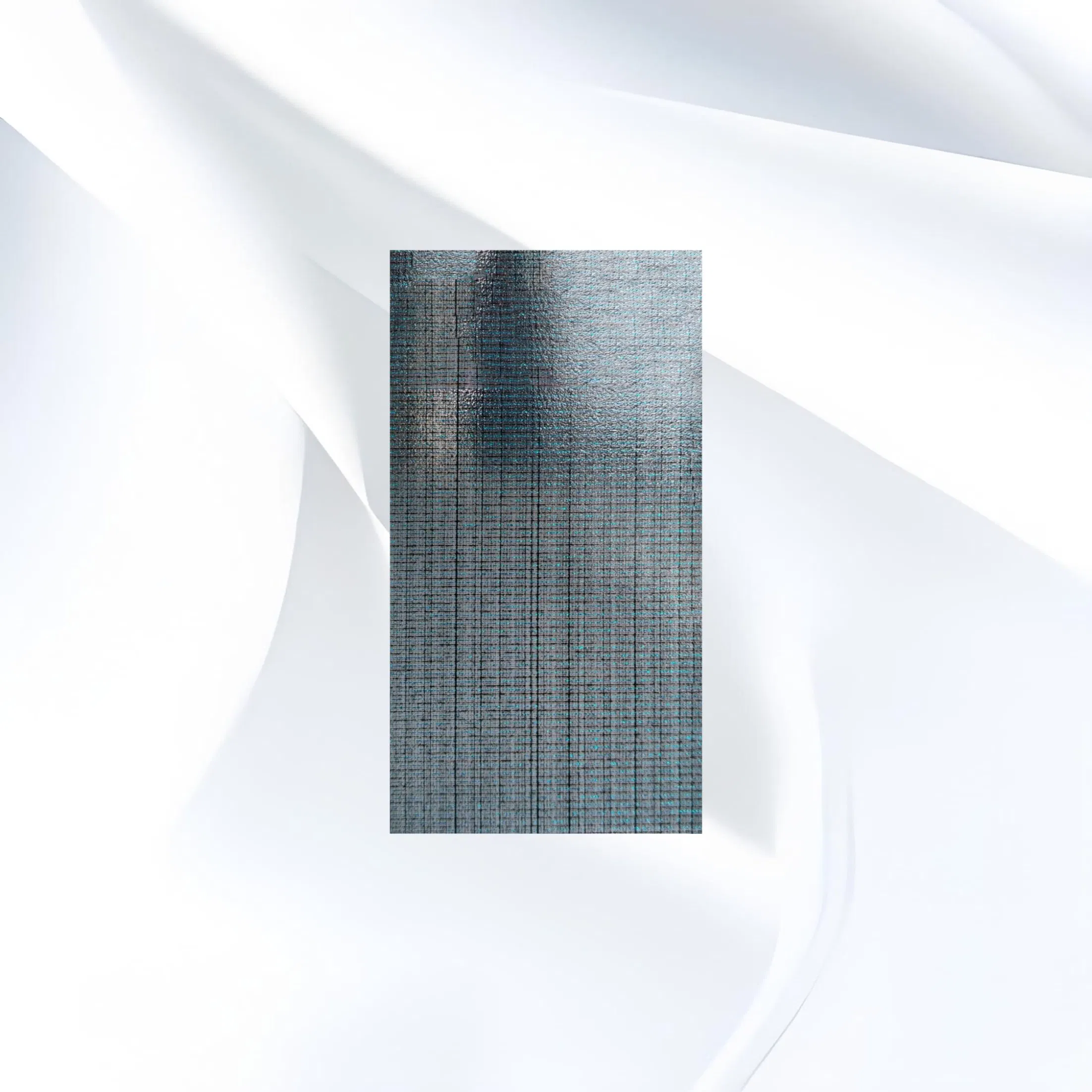 Custom Minimalist Textured Glass Kitchen Backsplash Laminated Glass