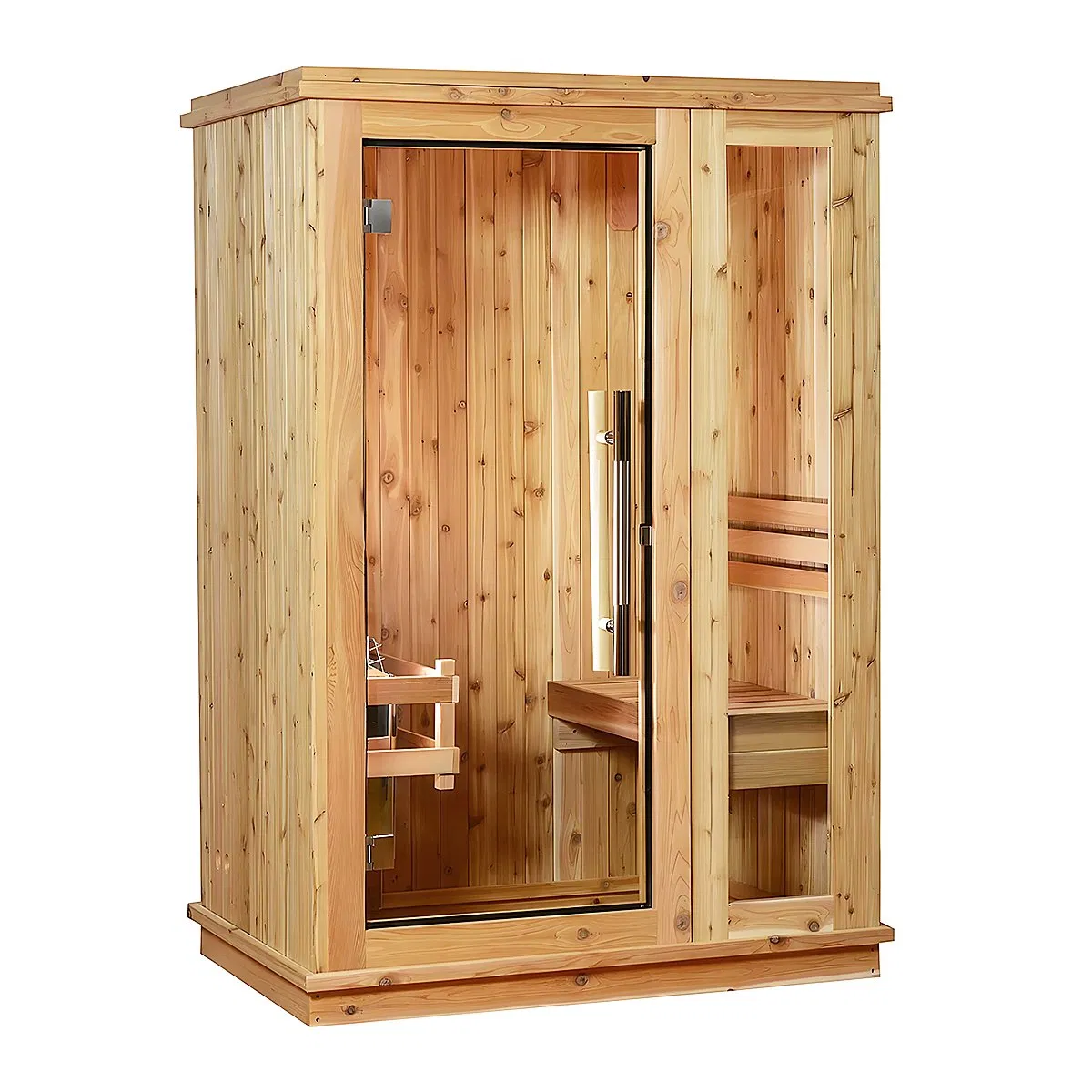 Outdoor Far-Infrared Sauna for More Than Two People with Various Configurations