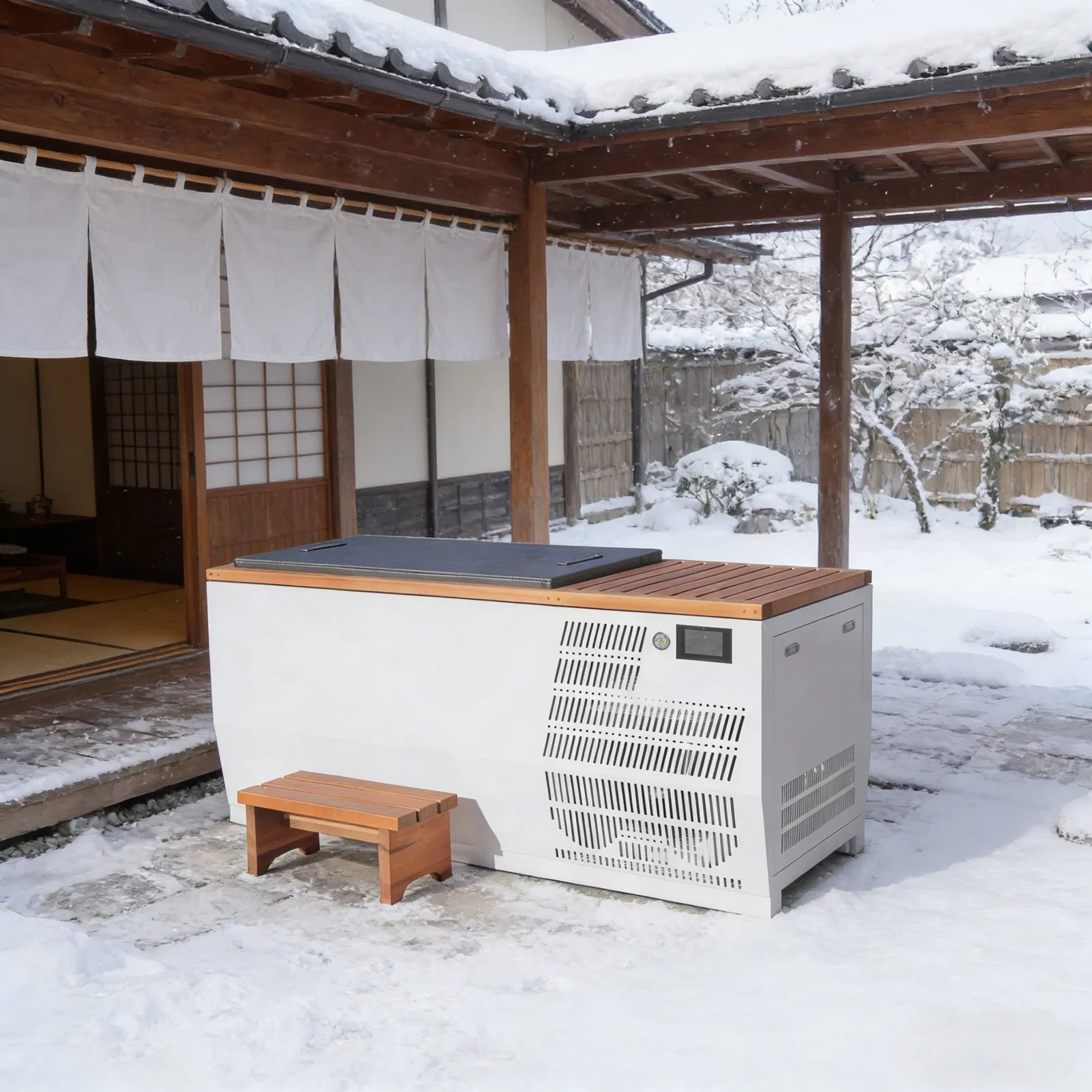 Ванна для ледяного купания Boda из нержавеющей стали и кедра