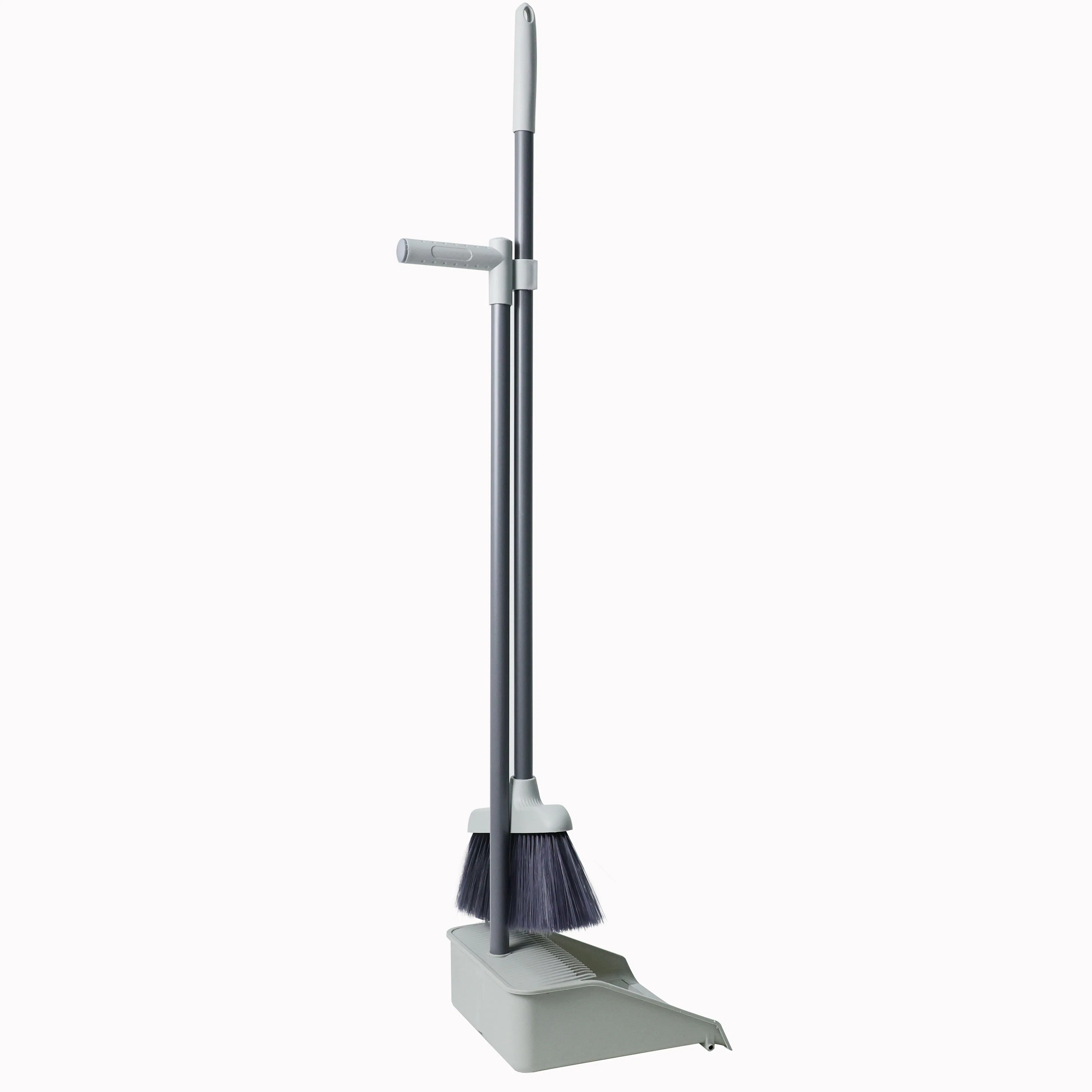 Household Cleaning Broom and Dustpan Set Soft Pet Bristle Dustpan Broom