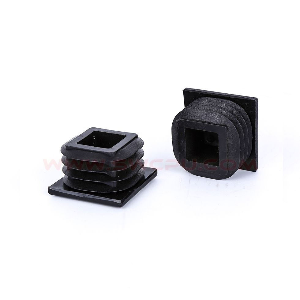 Custom Black ABS Plastic End Caps for Aluminum Extrusion Profiles