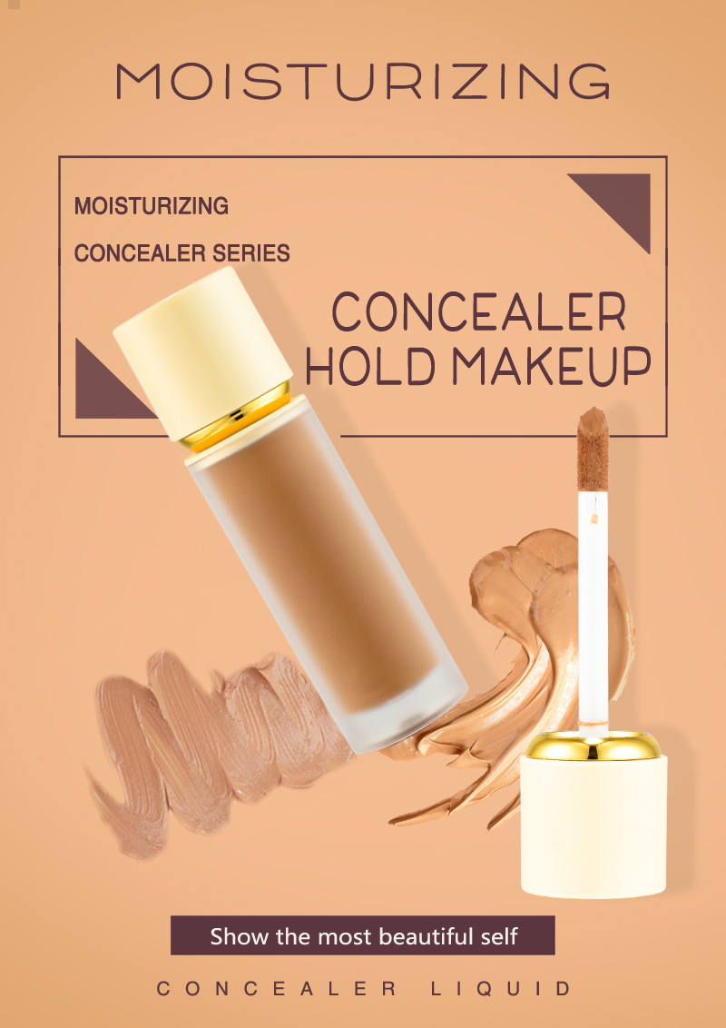 11 Colors Gold Ring Lid Slim Tube Concealer Skin-Friendly Waterproof Oil-Control Face Makeup Product Custom Your Logo Concealer