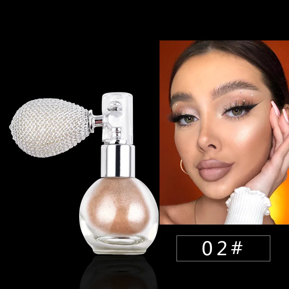 Seline Girl 3G Spray Shimmer Face Powder Pat Bronzers Glitter