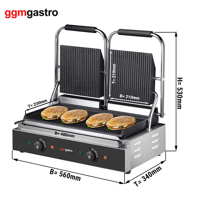 Commercial Bread Baking Machine Hamburger Heating Machinery Bread Toaster Double Layers