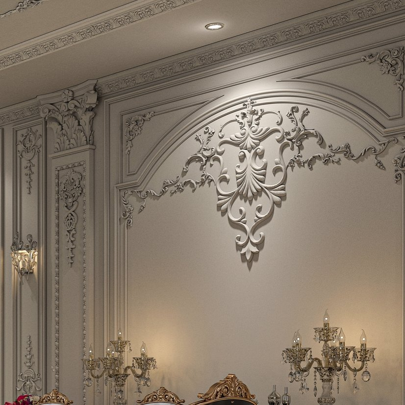 Auuan Factory Wholesale Ceiling Cornice and Wall Panel Decorative Molding PU Molding Cornice From Guangzhou Supplier