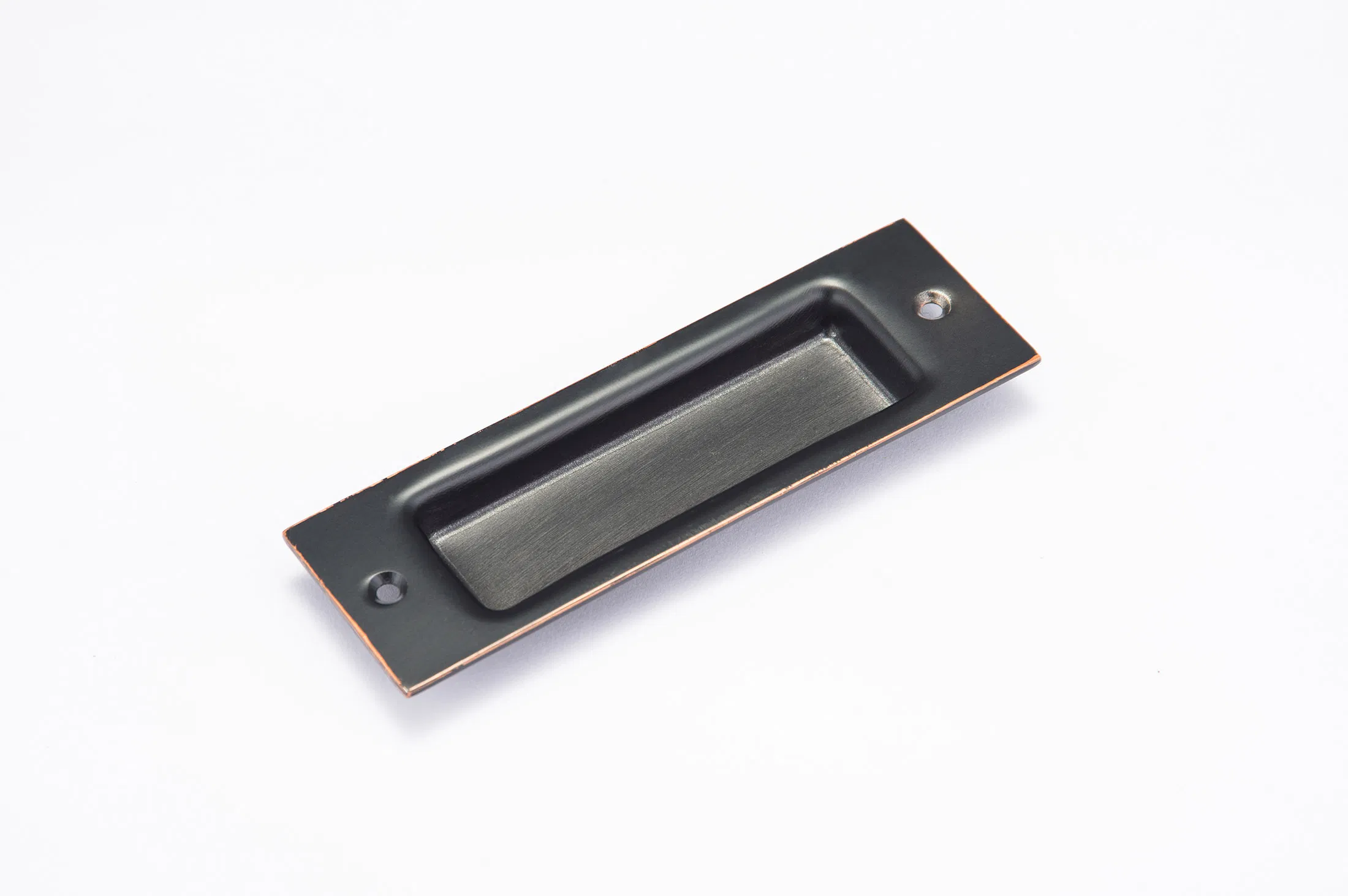 Recessed Finger Pulls for Sliding Door, Barn Door Handles Matte Black 165mm