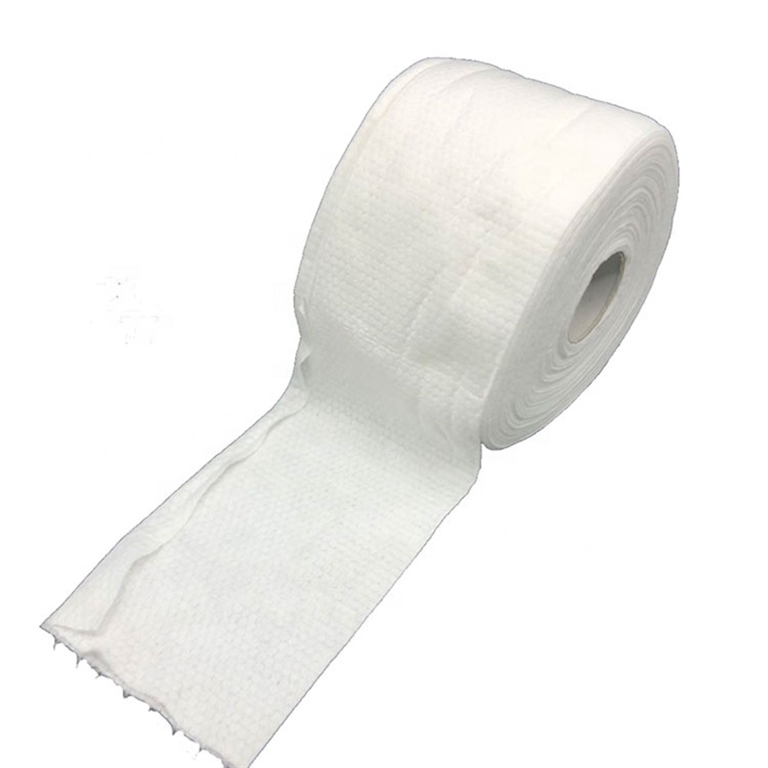 Non-Woven Make up Spunlace Cleaning Facial Tissue in Roll