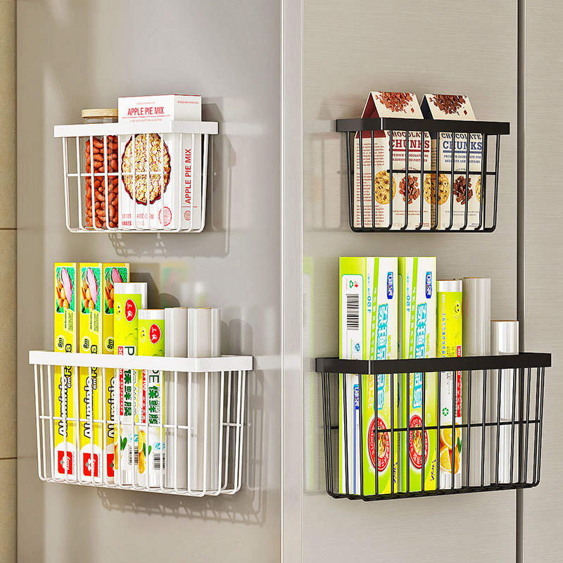Wholesale Price Kitchen Household Multifunctional Large Capacity Side Storage Basket Refrigerator Rack