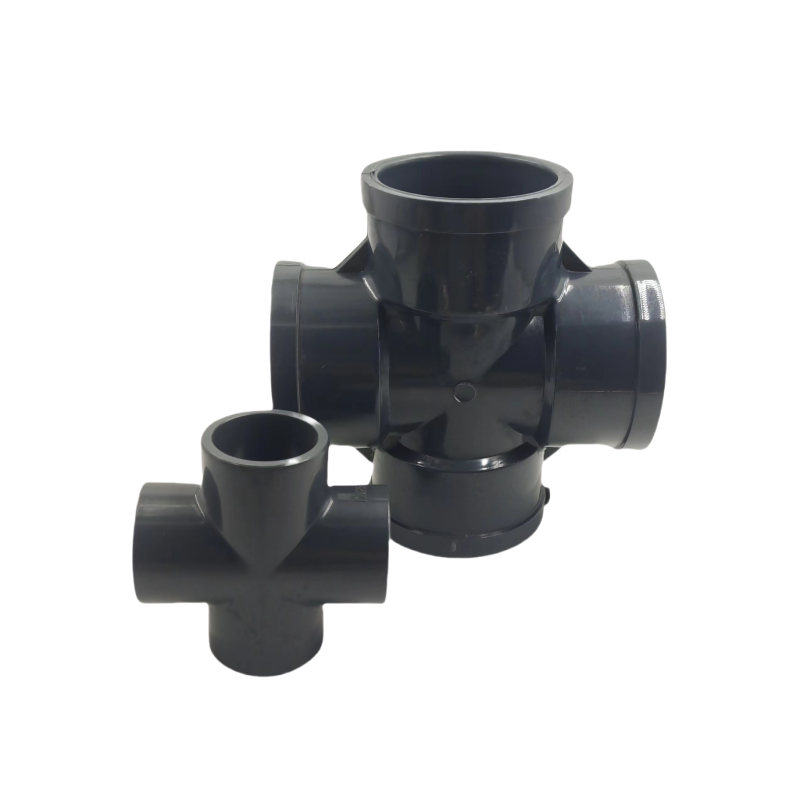 Lightweight Plastic Pipe Four-Way with Corrosion Resistant Features