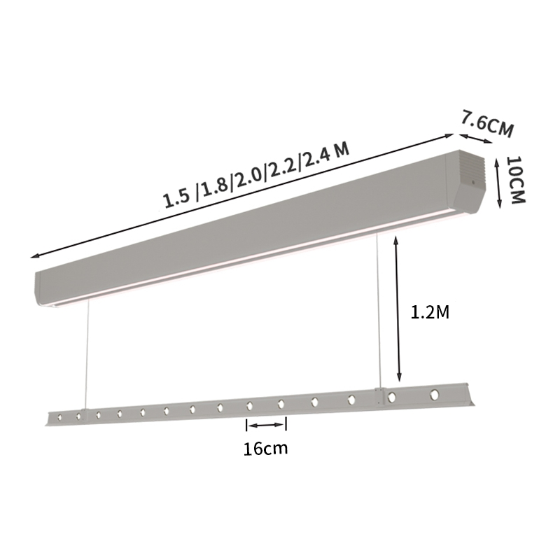 Electric Clothes Drying Rack for Balcony, Household Surface-Mounted Electric Clothes Rack