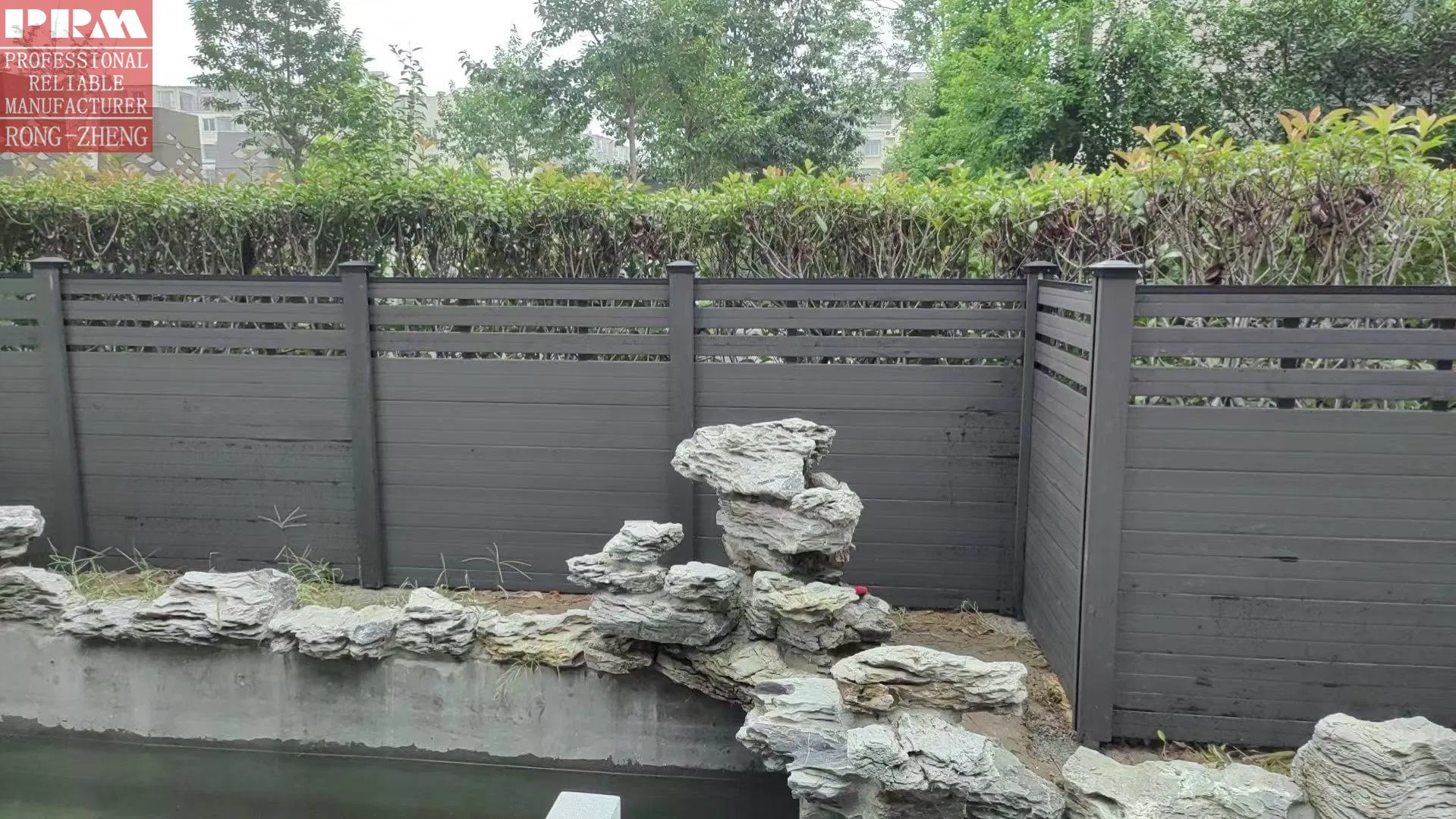 Hot Sale WPC Waterproof Decorative Composite Yard Fence Outdoor Wood Plastic Composite Fence Panels