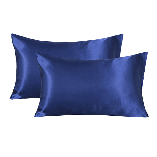 China Custom Super Soft 22mm Sublimation Satin White Silk Pillowcase with Hidden Zipper