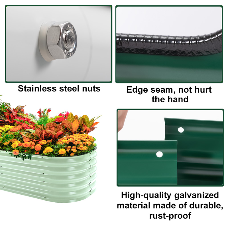 Грядки оцинкованные стальные модульные 43 см высота