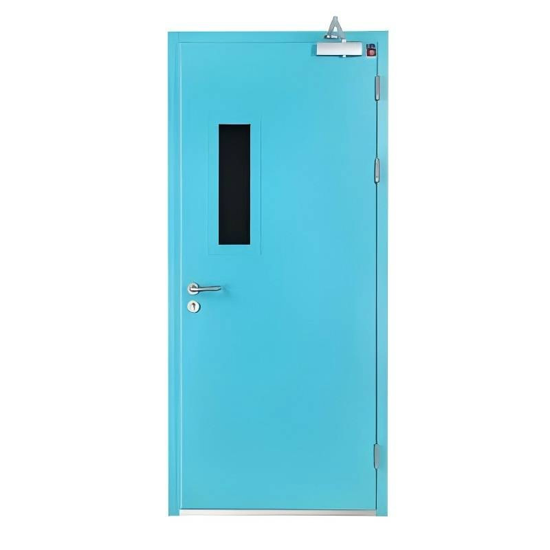 Wholesale Fire Rated Steel Double Door with Glass for Hotel Emergency Exit - Factory Price China