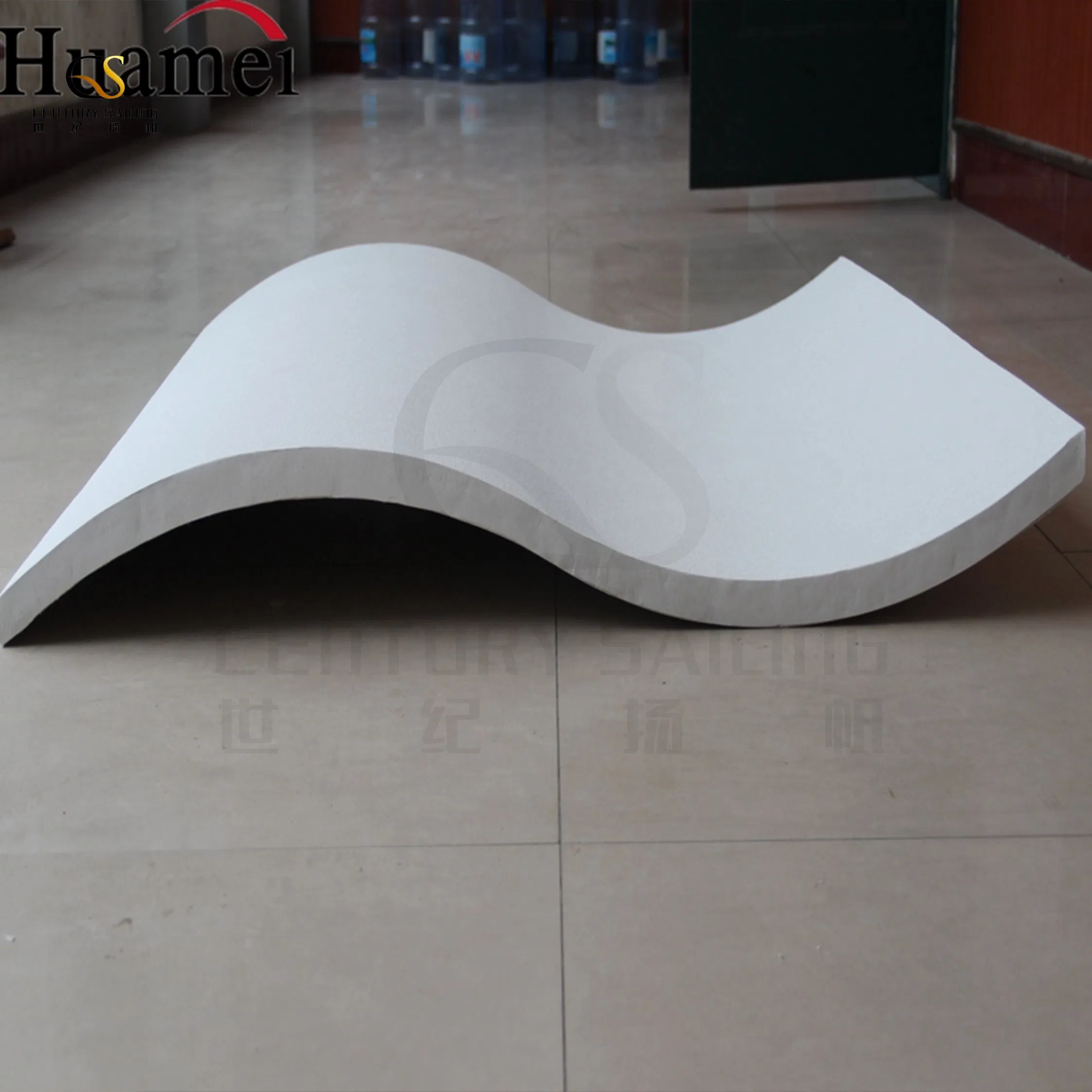 Modern Acoustic Fiberglass Baffle Cloud Panels Hanging Ceiling for Gallery Restaurant Office Hotel Hospital Fireproof