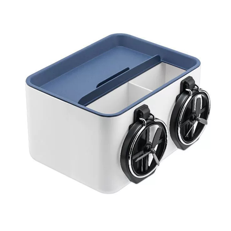 Car Mounted Tissue Box Double Cup Holders Tissue Box Car Armrest Box
