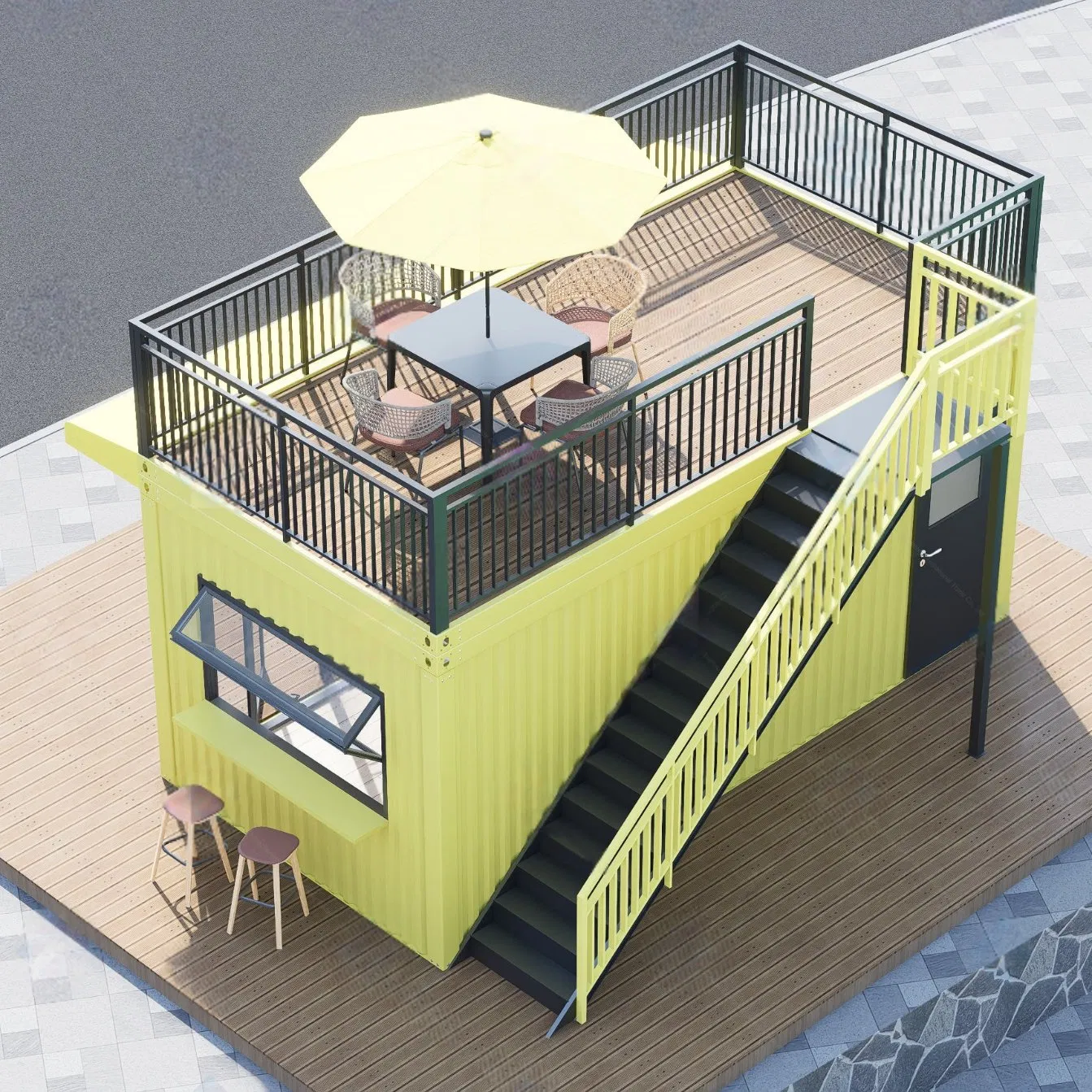 40FT Container Villa House Portable Expandable Prefab House Tiny Homes Mobile Home Space Capsule House