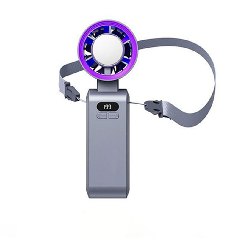 3s Rapid Cooling 199 Gear Air Cooler Wholesale Rechargeable USB 3 in 1 Neck Hanging Portable Handheld Mini Fan with Battery