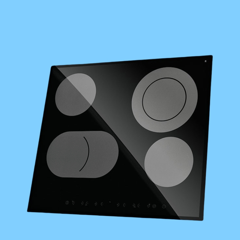 4mm Heat Resistant High Temperature Black Ceramic Glass for Induction Cooker
