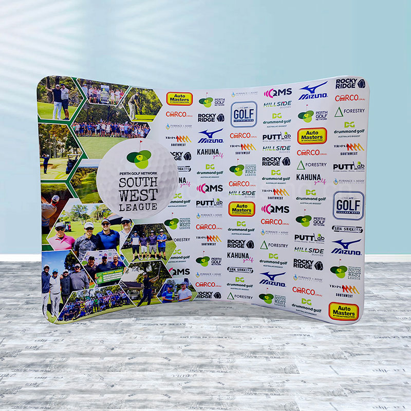 Custom Curved Shape Backwalls for Trade Shows & Exhibits