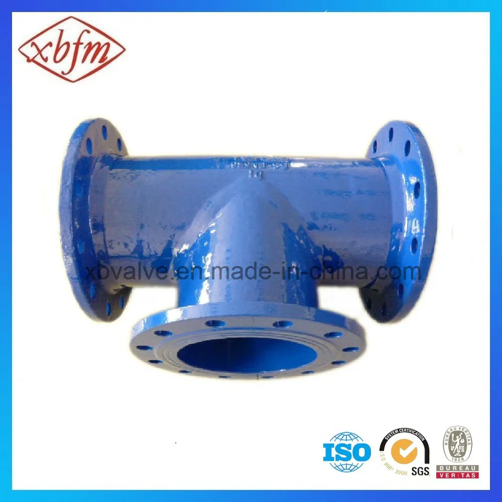 Pipe Line Connection All Flange End Equal Tee