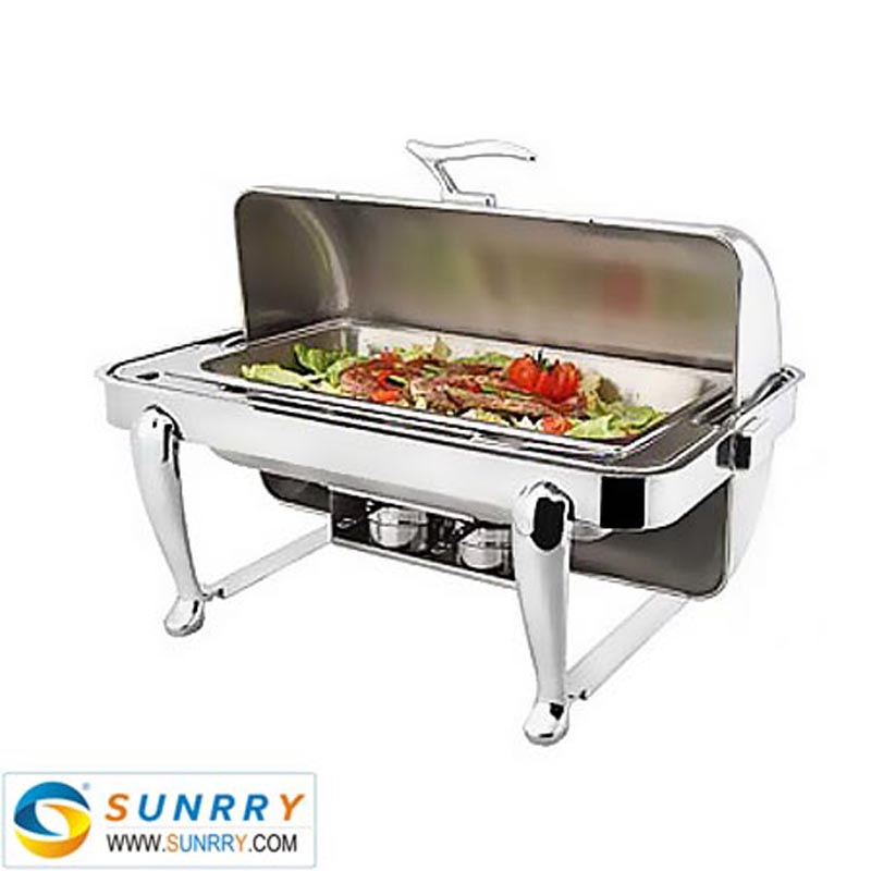 Stainless Steel Buffet Server with Alloy Legs