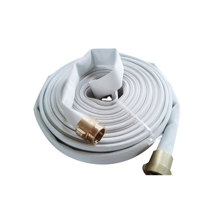 High Quality Fire Proof Flexible PVC Canvas Fire Rubber Hose Tube with 30 Meters Length