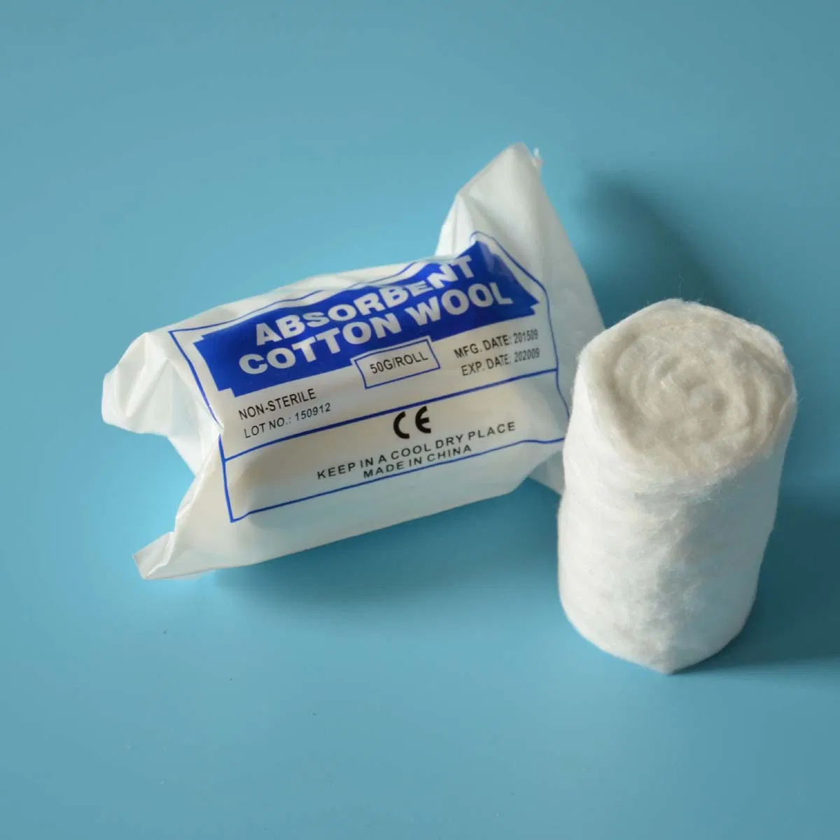 Premium Cosmetic Grade Hydrophilic Cotton Roll - 500g Natural White